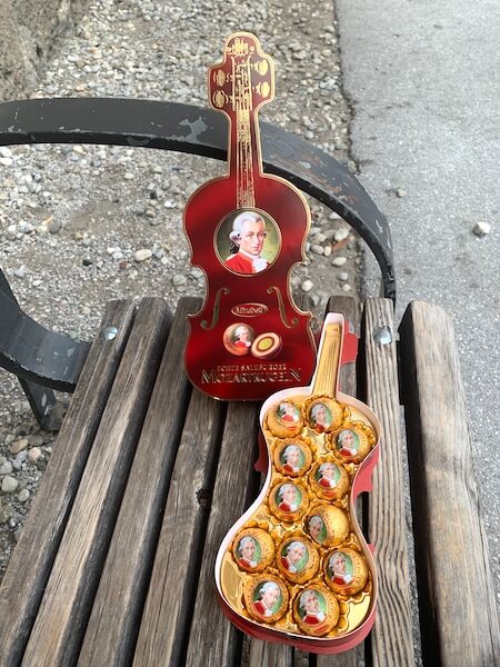 Salzburgo en autocaravana: bombones Mozart