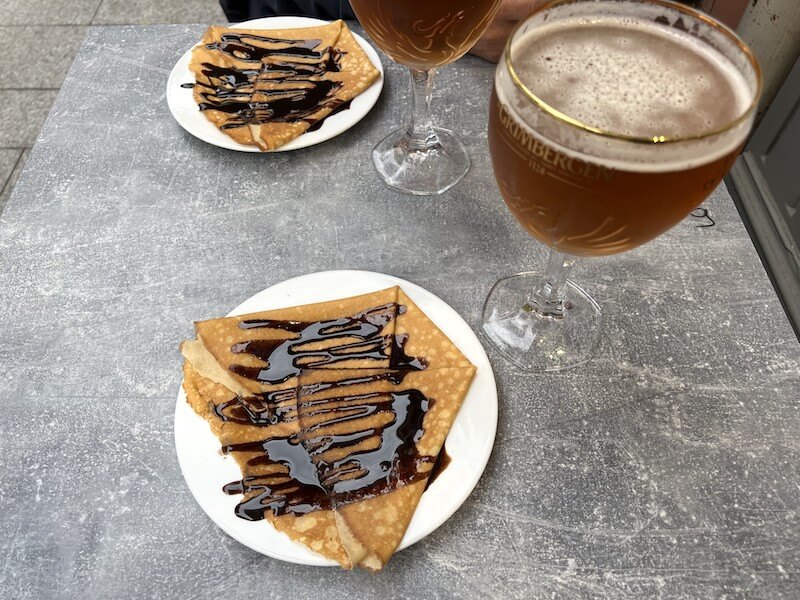 Albi: crepes de chocolate