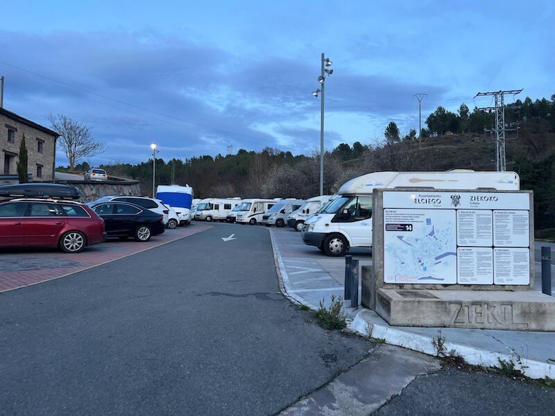 Área de autocaravanas de Elciego