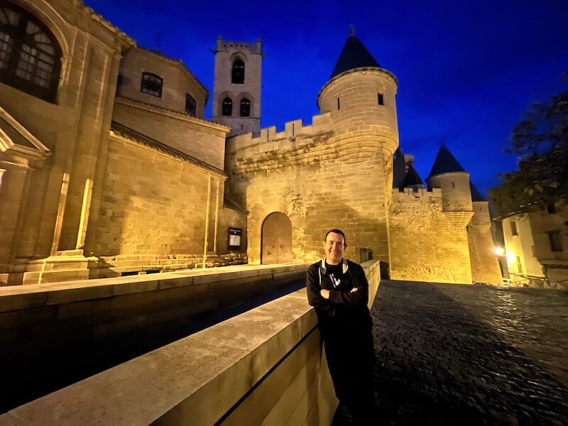 Palacio Real de Olite de noche