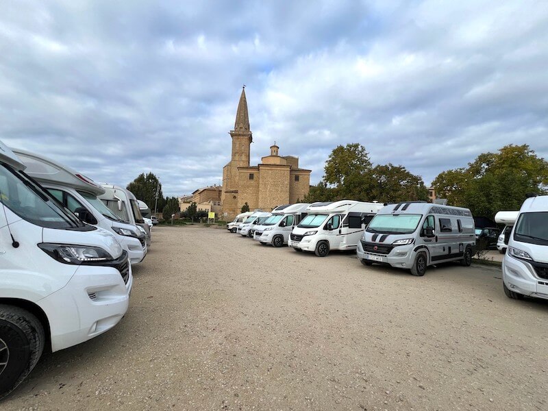 Área de autocaravanas de Olite
