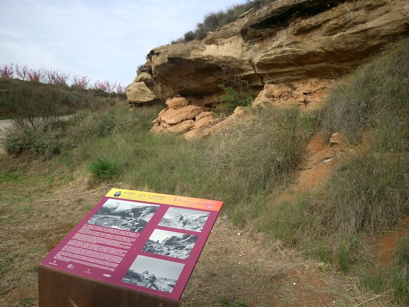 Ruta Robert Capa en Aitona - paneles