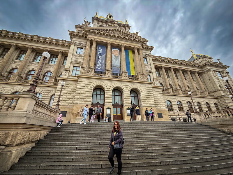 Museo Nacional de Praga en autocaravana