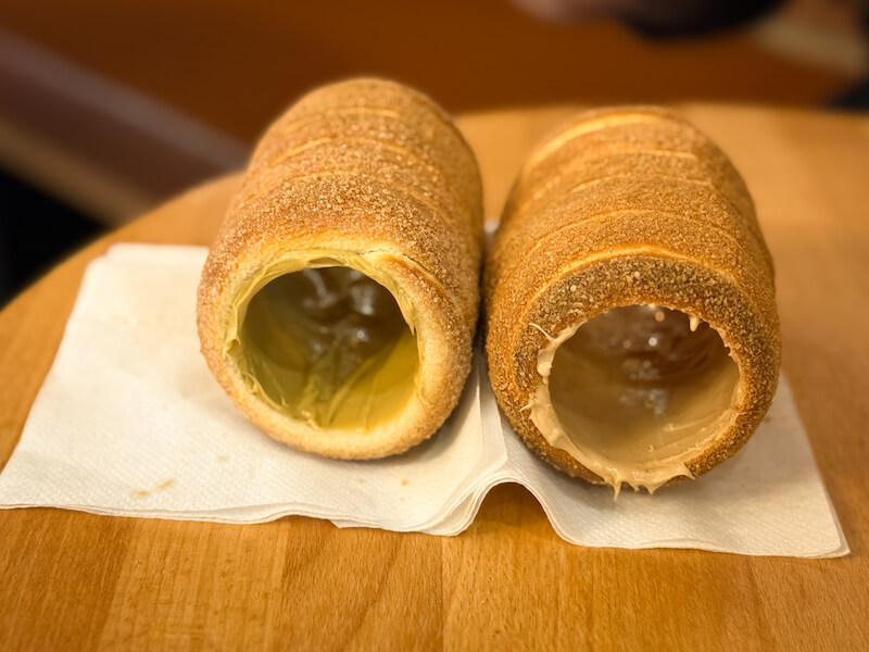 El trdelník, el dulce de Praga en autocaravana